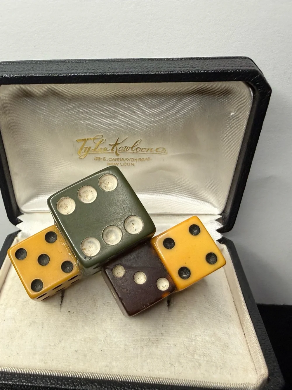Vintage Dice Brooch